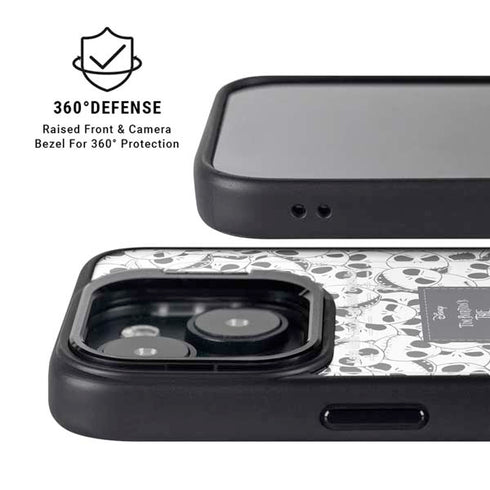 Disney The Nightmare Before Christmas Jack Skellington Pattern iPhone 15 Kickstand Case